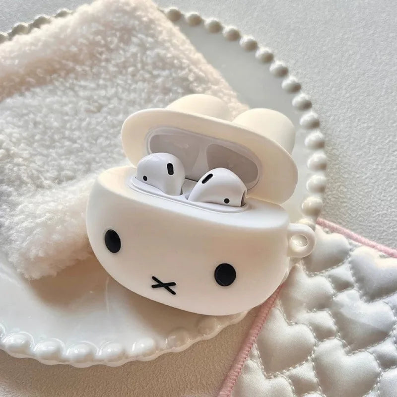 Miffy AirPods Case Silicone Protective Cover for AirPods 1 2 3 4 Pro