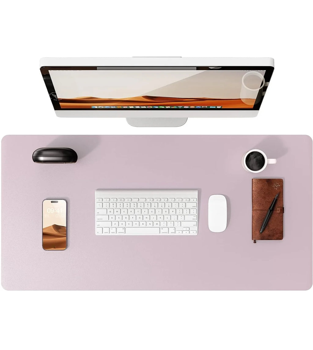 Large PU Leather Desk Mat Mouse Pad Non Slip Office Laptop Desk Protector