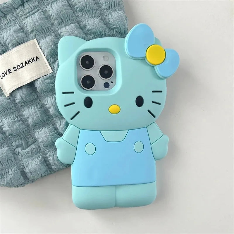 Hello Kitty 3D Cartoon Bow iPhone Case