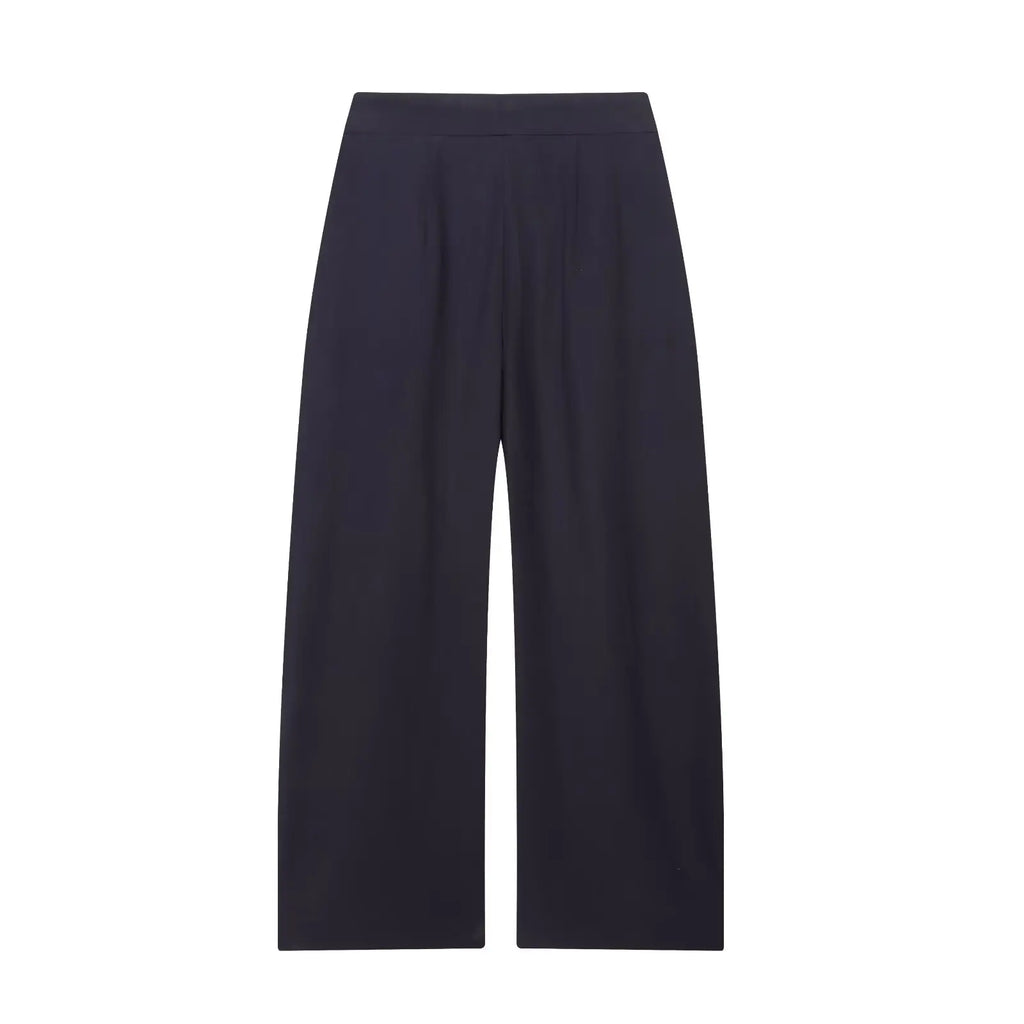 Women Military Green Pleated Wide Leg Pants Loose Casual Fashion Trousers 2025