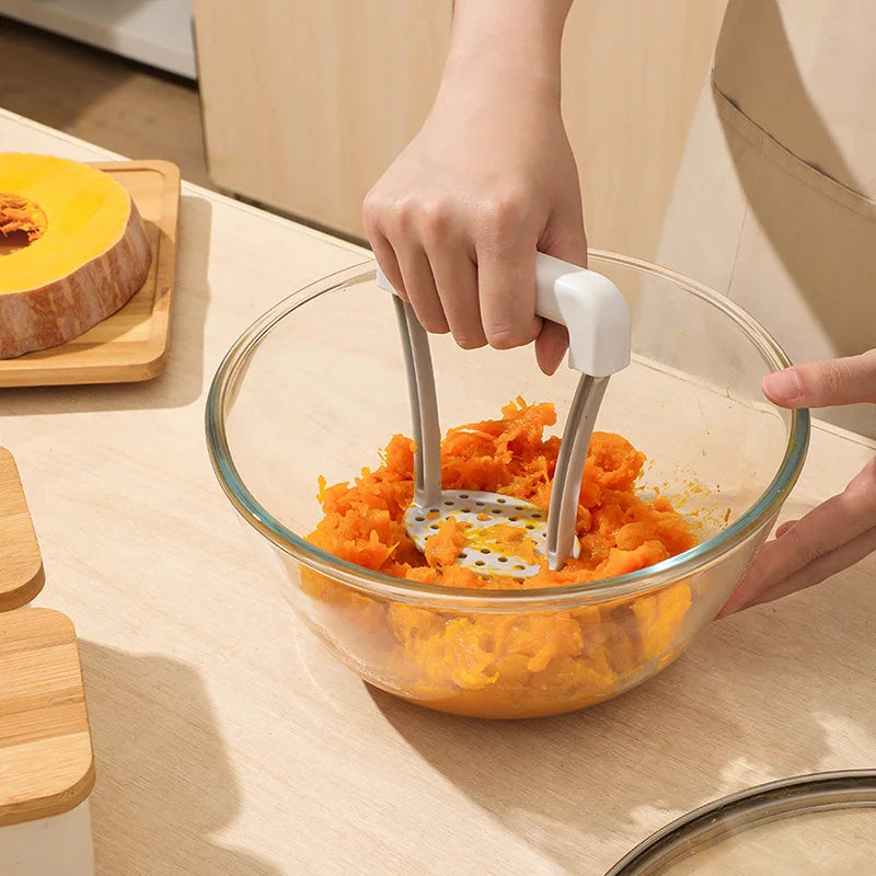 Stainless Steel Potato Masher with Ergonomic Handle