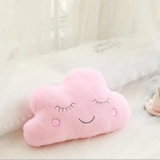 Cloud Moon Star Plush Pillow for Kids Room Decor