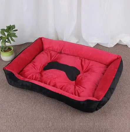 Warm Square Dog Bed for Small Medium Large Dogs and Cats