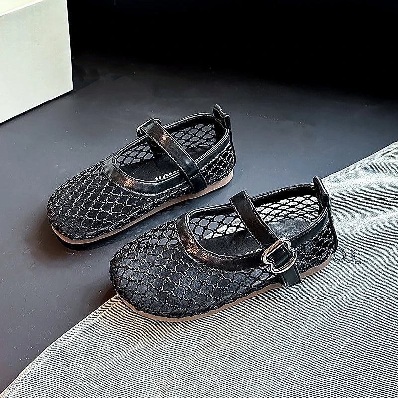 Kids Breathable Princess Flats Soft Summer Shoes