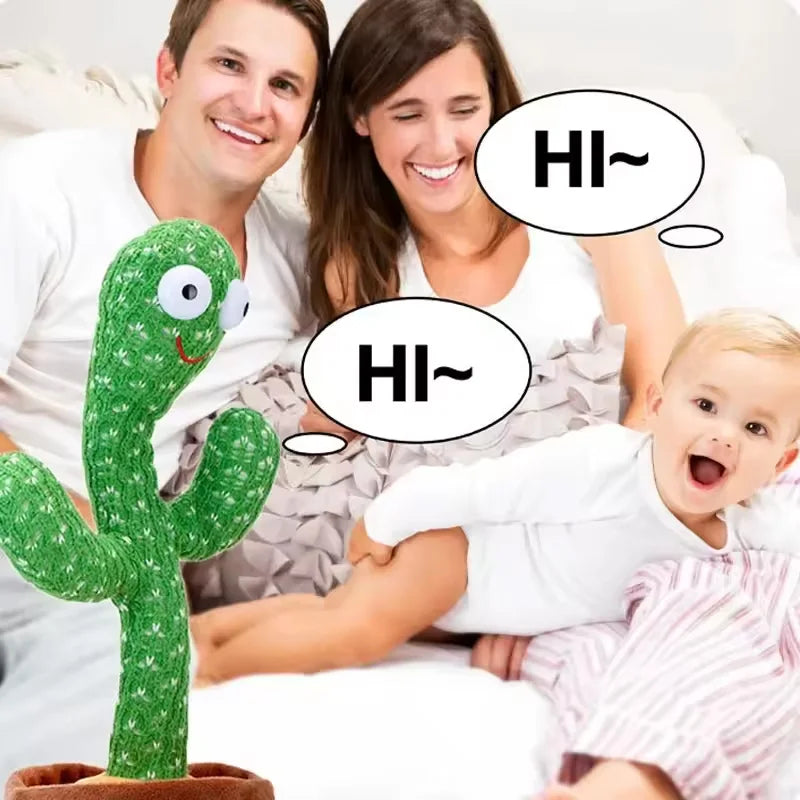 Talking Dancing Cactus Plush Toy with Music