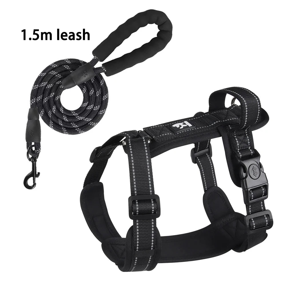Reflective Dog Harness with Handle Adjustable Vest for Small Medium Dogs