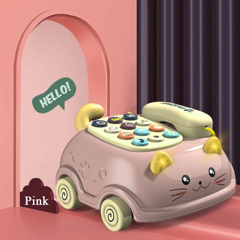 3 in 1 Musical Baby Phone Toy with Lights