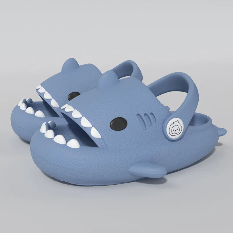 Kids Shark Summer Sandals Non Slip Soft Sole Slippers