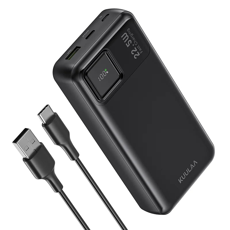 Baseus 20000mAh Power Bank PD 22.5W Fast Charging Portable Charger USB-C External Battery for iPhone Samsung Xiaomi