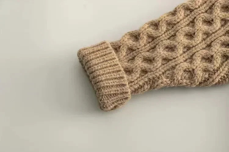 Kids Knit Cardigan Sweater Warm Long Sleeve Jacket for Boys & Girls