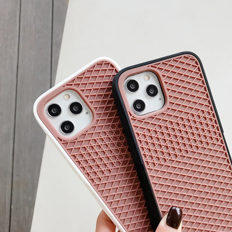 Waffle Sole Silicone iPhone Case