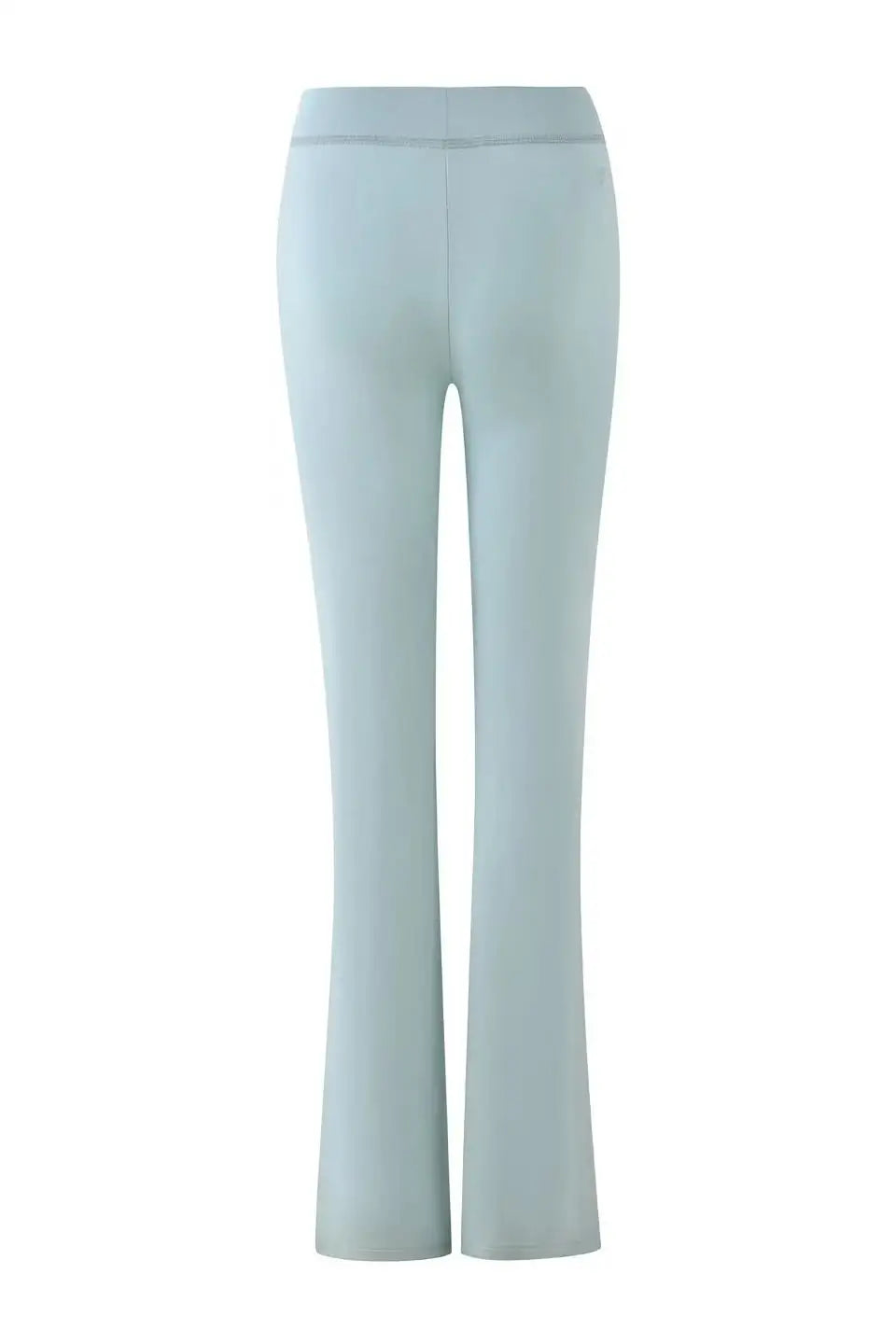 Women Zip Up Long Sleeve Spring Top with Low Waist Flared Pants Two Piece Outfit