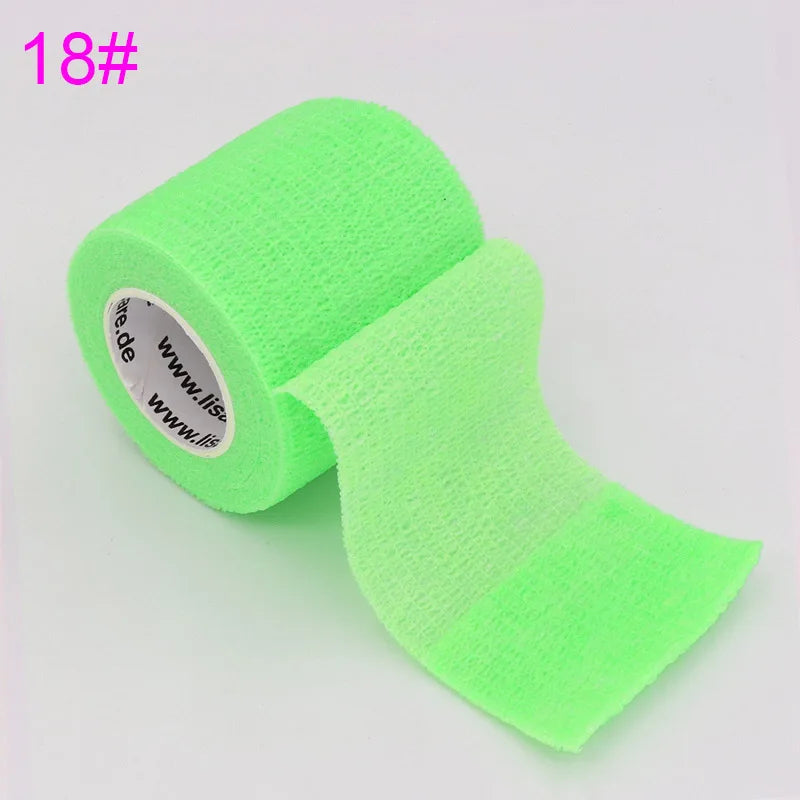 Colored Self Adhesive Elastic Sports Wrap Tape 18 Colors Athletic Support Bandage Knee Finger Ankle Protection