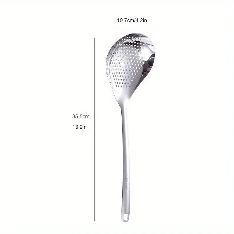 Large Stainless Steel Skimmer Spoon