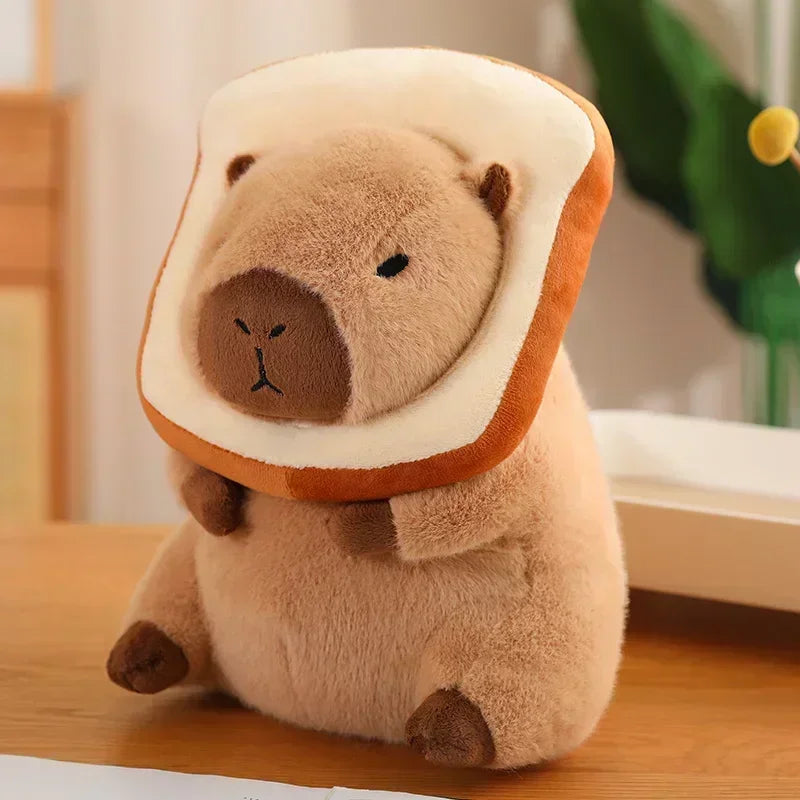 Capybara Bread Plush Toy Cute Anime Stuffed Doll Gift 23CM