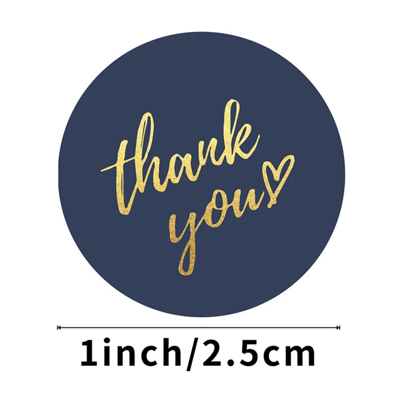 Thank You Stickers Roll – Elegant Packaging Labels for Small Business & Gift Wrapping
