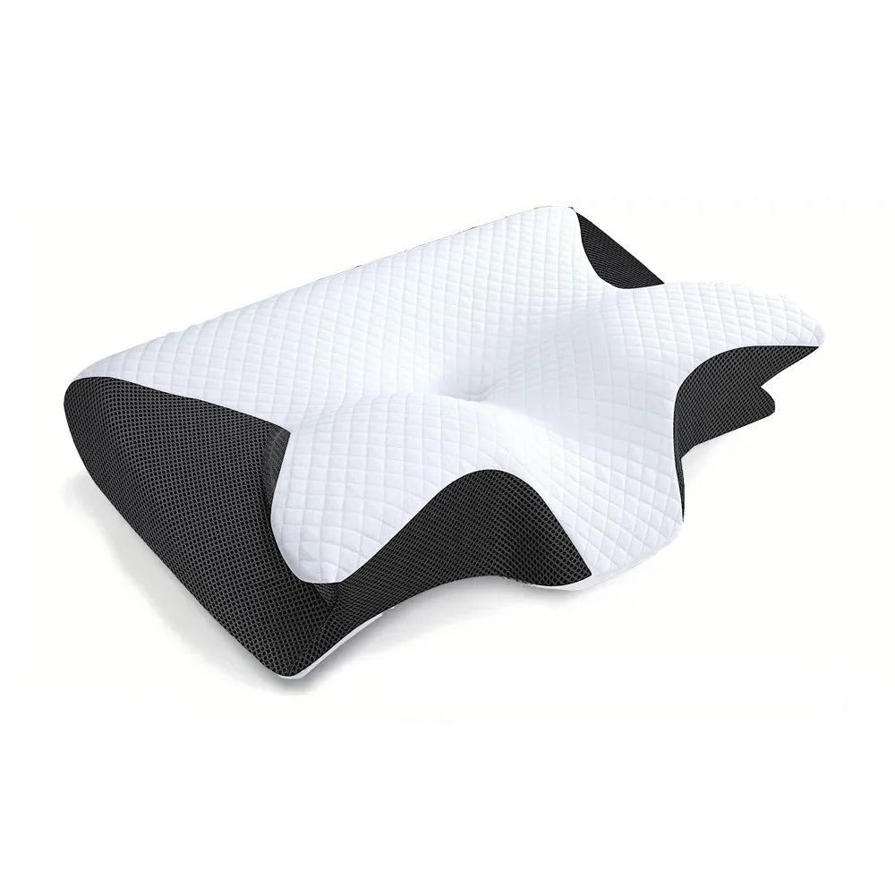 Memory Foam Cervical Pillow 2 in 1 Ergonomic Neck Support Pillow