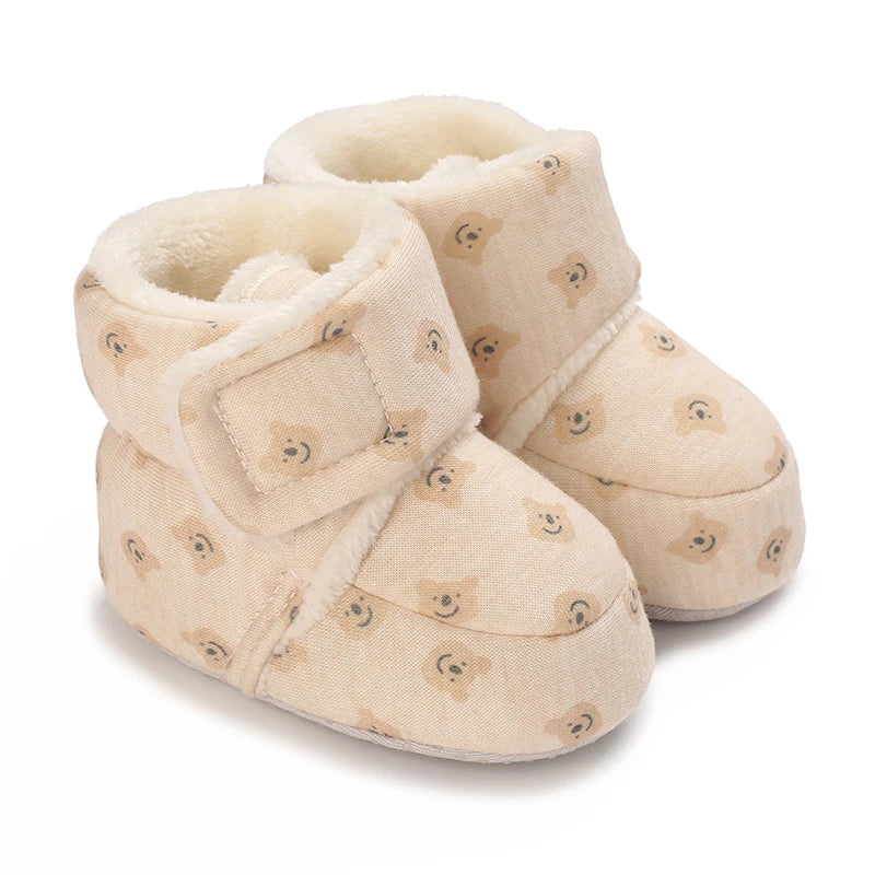 Baby Winter Cartoon Boots Soft Sole Anti Slip Toddler Shoes