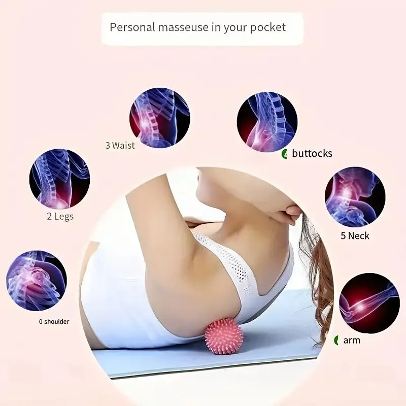 Spiky Massage Ball Deep Tissue Muscle Roller Plantar Fasciitis Relief Foot Trigger Point Massage Ball