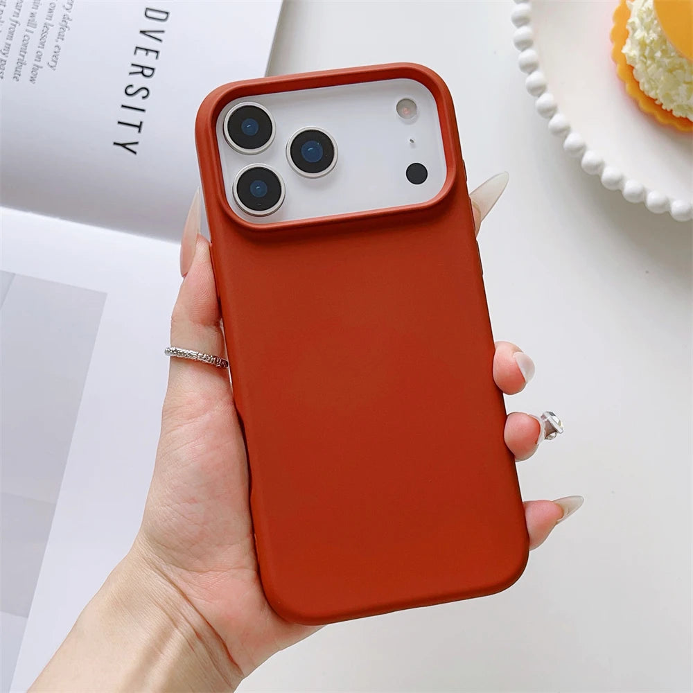 Matte Candy Color Liquid Silicone Shockproof iPhone Case