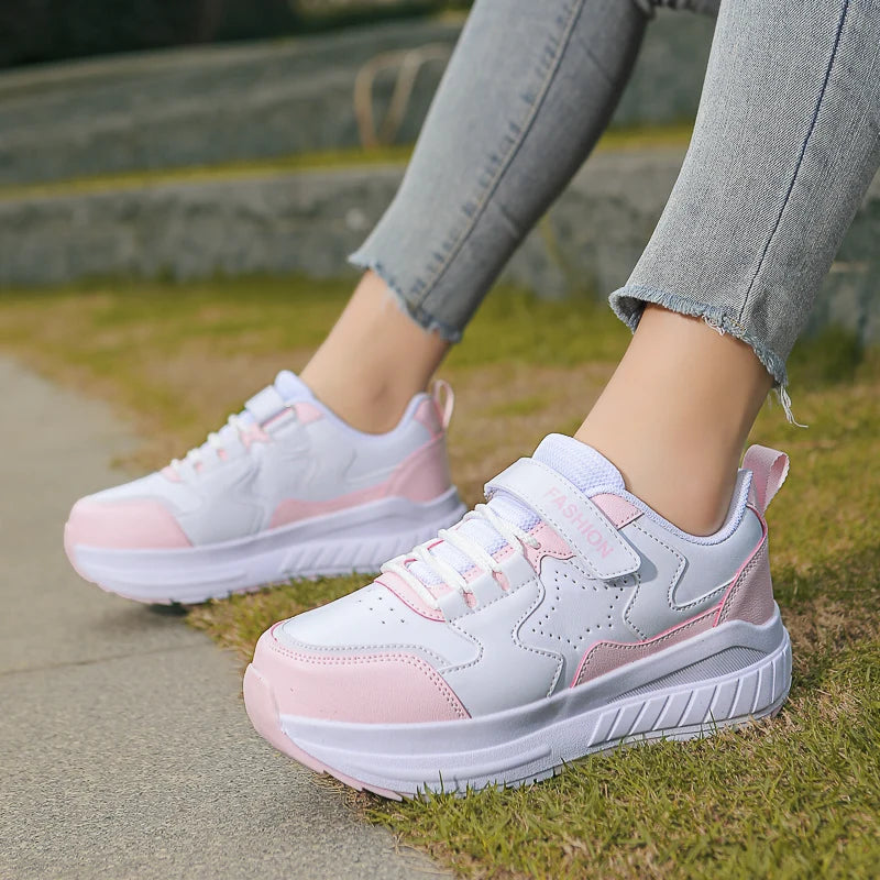 Kids Roller Skate Shoes 4 Wheel Casual Sports Sneakers