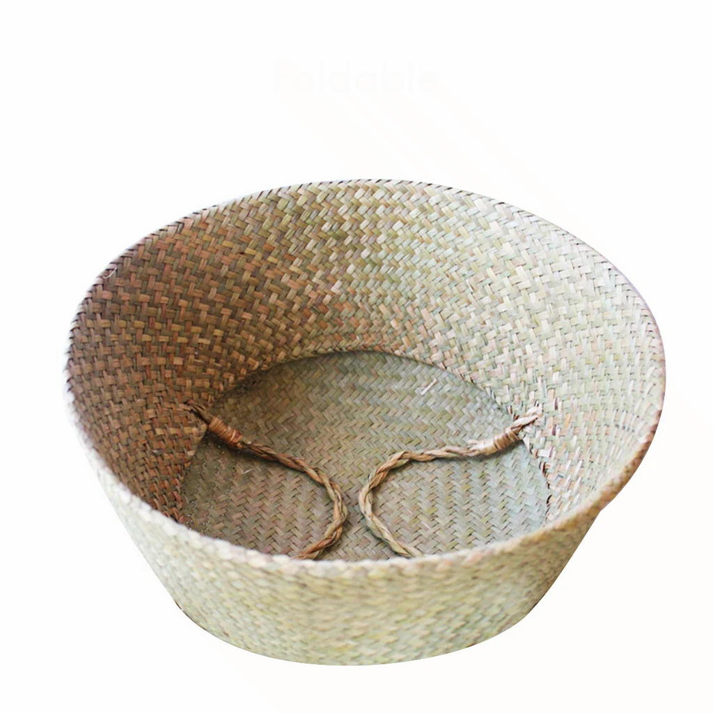 Seagrass Rattan Hanging Basket Flowerpot Laundry Storage