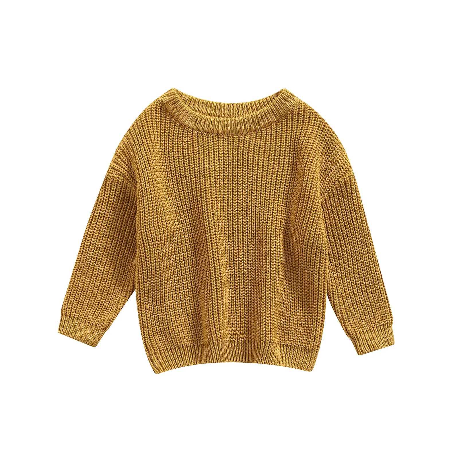 Baby Knit Sweater Long Sleeve Cotton Pullover for Newborns 0–9 Months