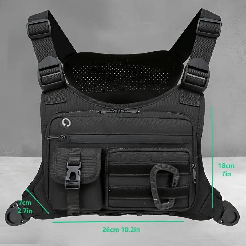Tactical Chest Bag – Adjustable Running & Cycling Vest Pack for Men & Women