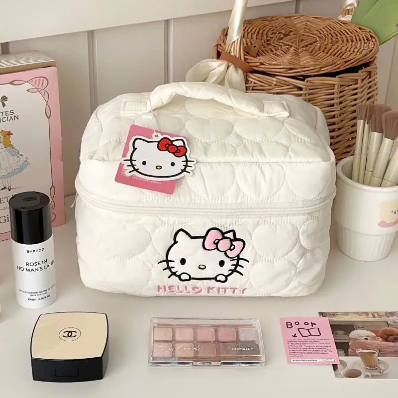 Kitty Makeup Bag Waterproof Travel Toiletry Organizer Cosmetic Case