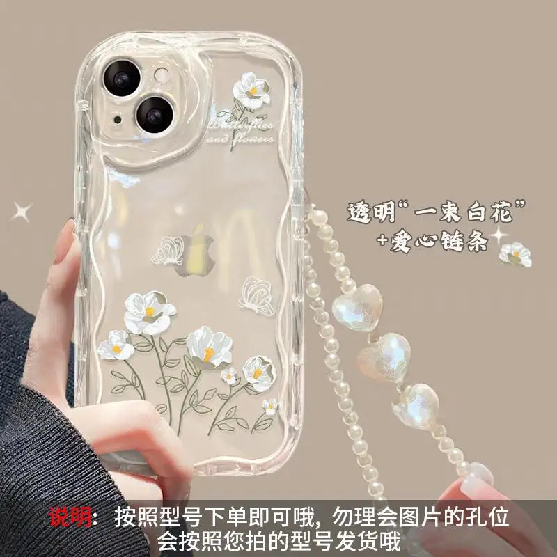 Flower Bracelet Wrist Strap iPhone Case