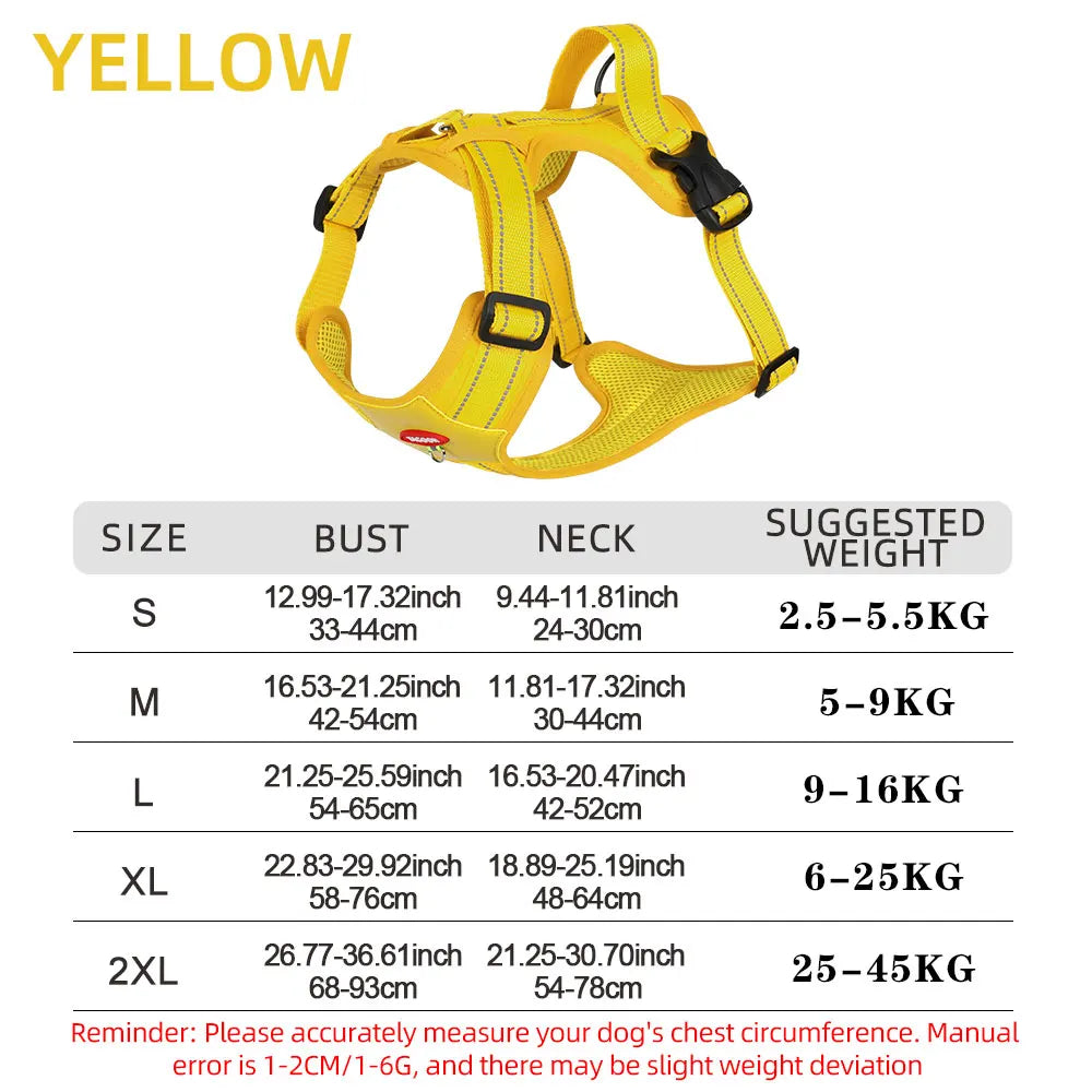 Reflective Tactical Dog Harness Waterproof Vest Medium Large Dogs Adjustable Pet Supplies