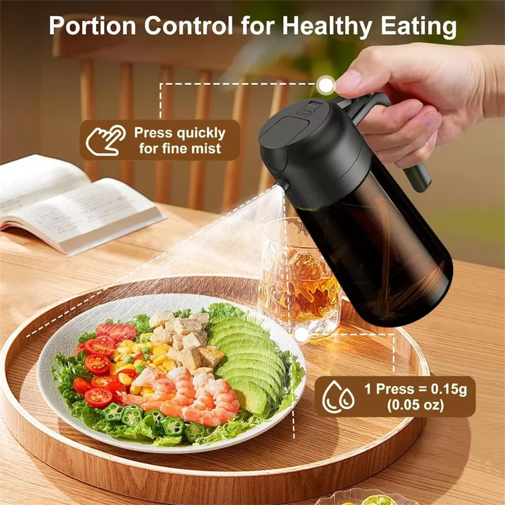 Olive Oil Sprayer and Pourer Bottle