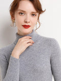 Women’s Soft Knit Turtleneck Sweater Autumn Winter Pullover Jumper