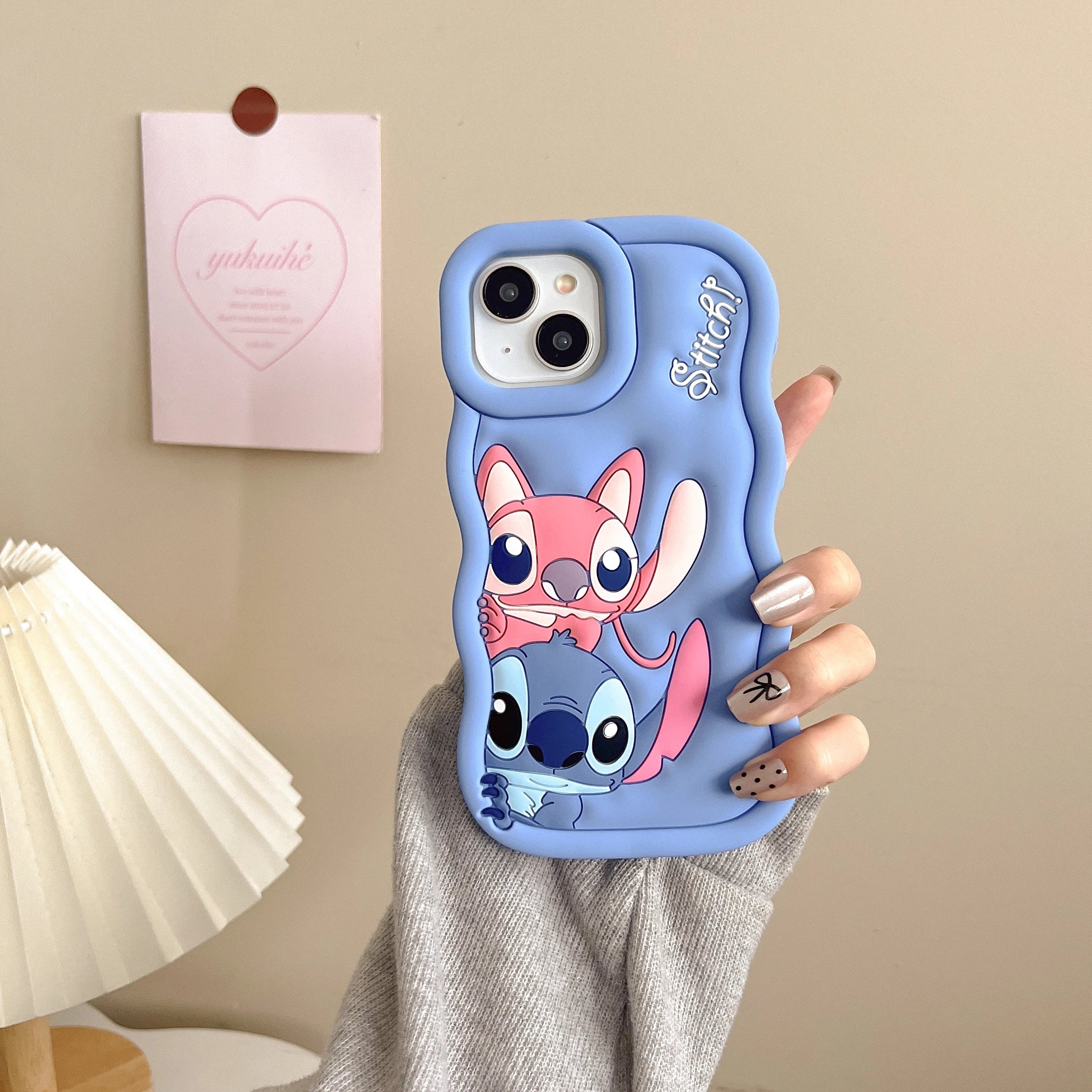 Cute 3D Stitch Silicone Soft Shockproof iPhone Case