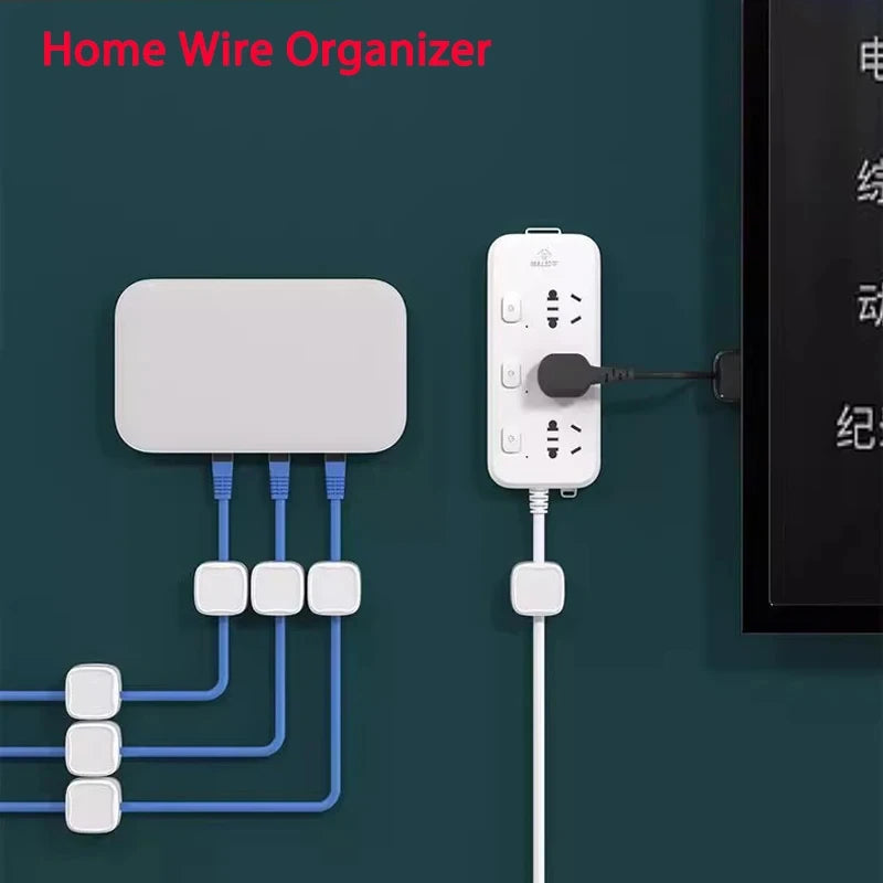 Magnetic Cable Clip Cable Holder Cord Organizer for Desk Office Management