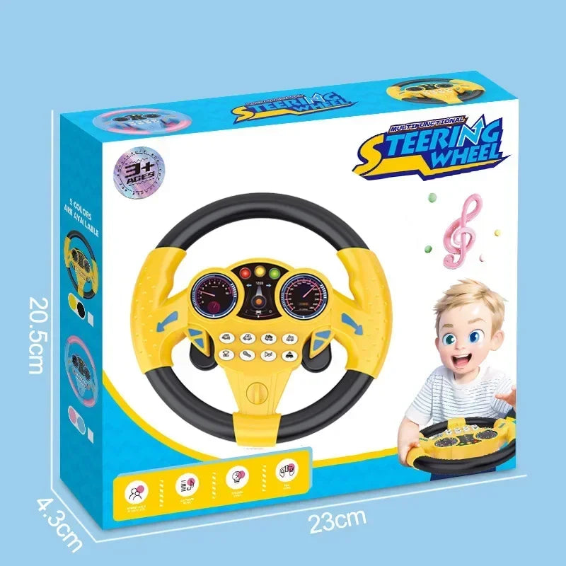 Baby Steering Wheel Toy Early Education Stroller Toy