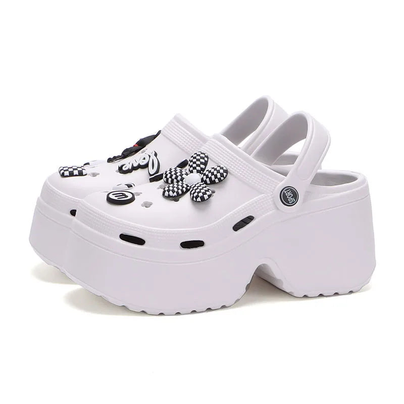 Women’s Chunky Platform Clogs Closed Toe Non Slip Summer Sandals