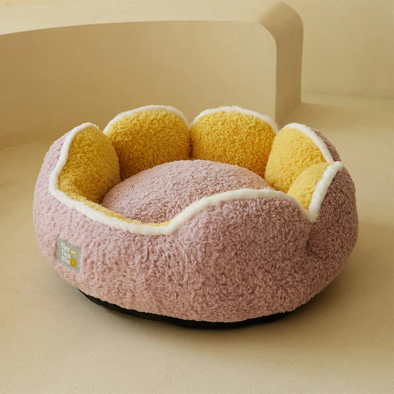 Warm Plush Cat Bed Soft Sleeping Nest for Cats and Dogs