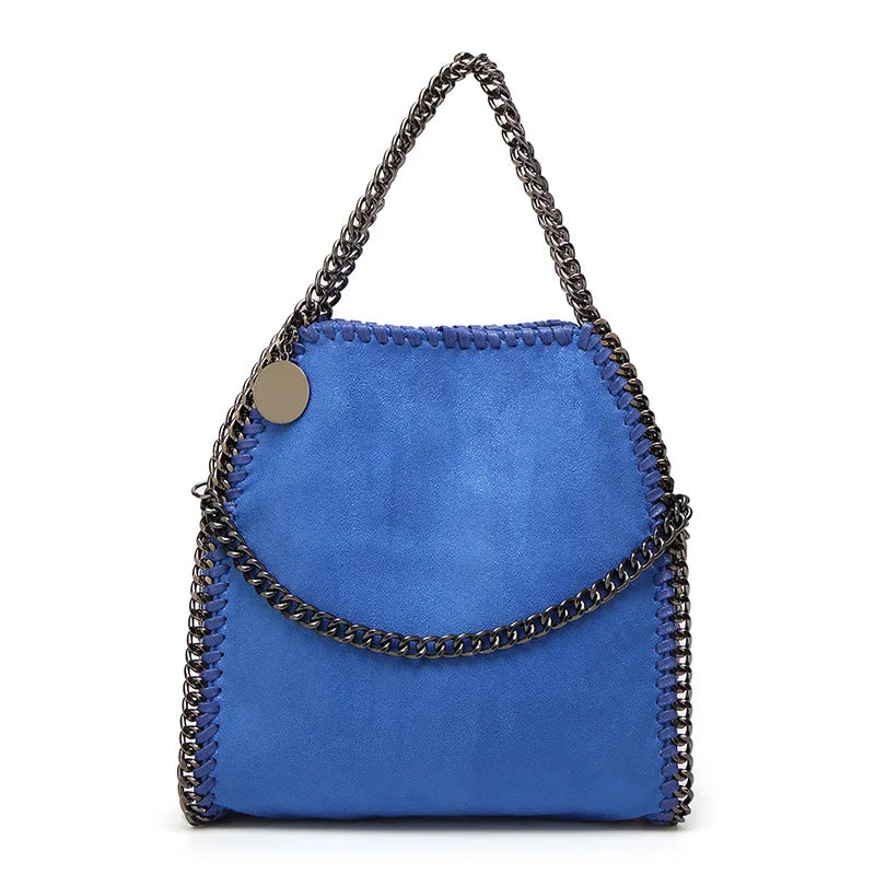 Women Chain Shoulder Bag PU Leather Crossbody Tote Handbag