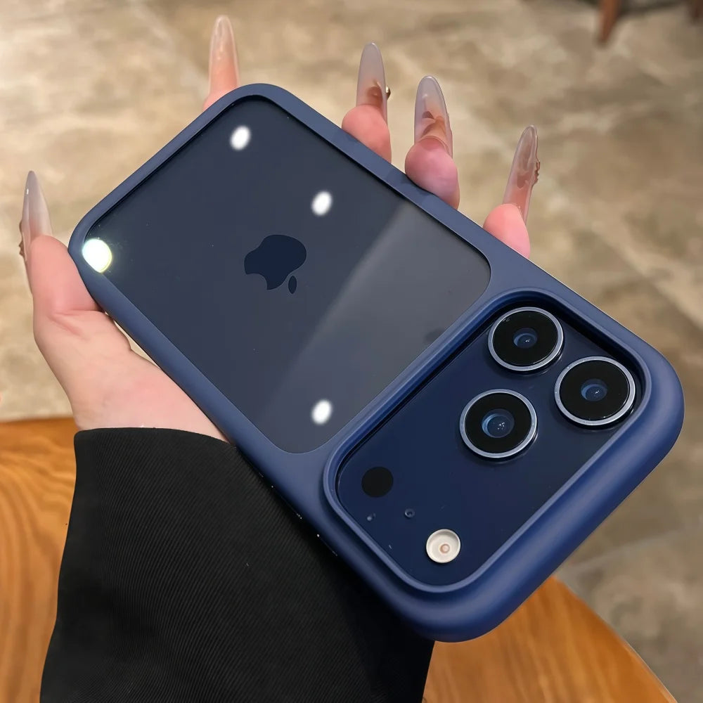 Crystal Clear Touch Button Camera iPhone Case