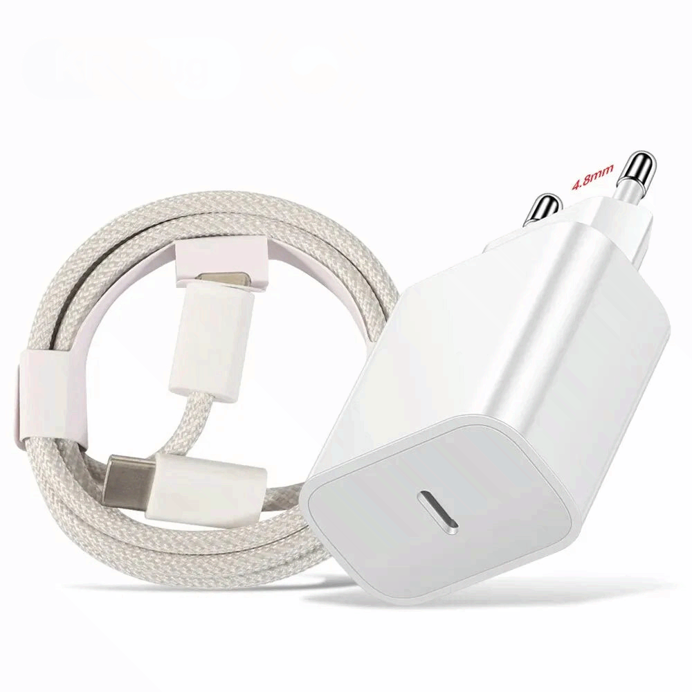 20W PD USB C Fast Charging Charger Type C Adapter Cable