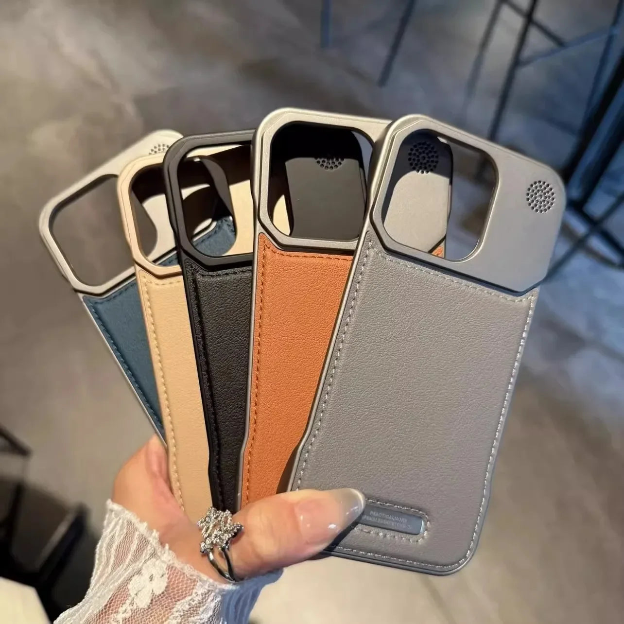 Aromatherapy Leather MagSafe Magnetic Frameless Armor iPhone Case