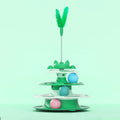 Interactive Cat Turntable Toy with Ball and Stick for Boredom Relief