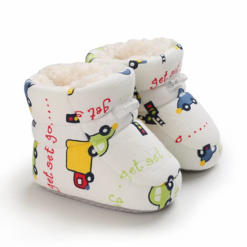Baby Winter Cartoon Boots Soft Sole Anti Slip Toddler Shoes