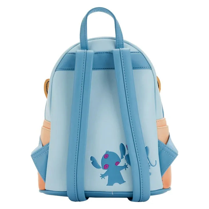 Disney Inside Out Sadness Cartoon Mini PU Leather Backpack Cute Girl Storage Bag