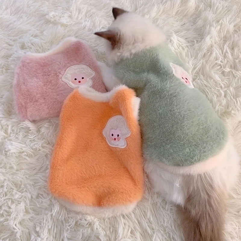 Pet Winter Clothes Cat Dog Sweater Vest Warm Kitten Apparel Small Pet Clothing