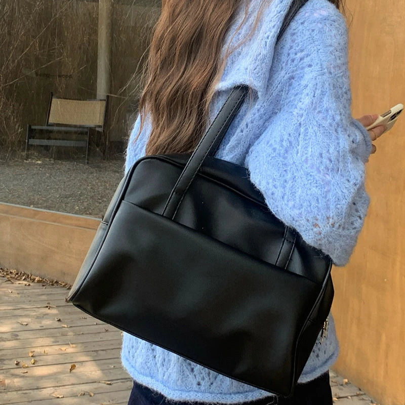 Women Shoulder Bag Large Capacity Vintage Underarm Tote Bag