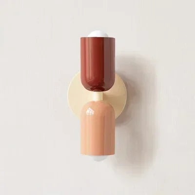 Nordic Colorful Wall Lamp Bedside Macaron Style Bedroom Corridor Lighting Decor