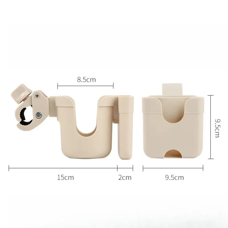 Stroller Cup Holder Anti Slip Bottle Holder with Phone Mount