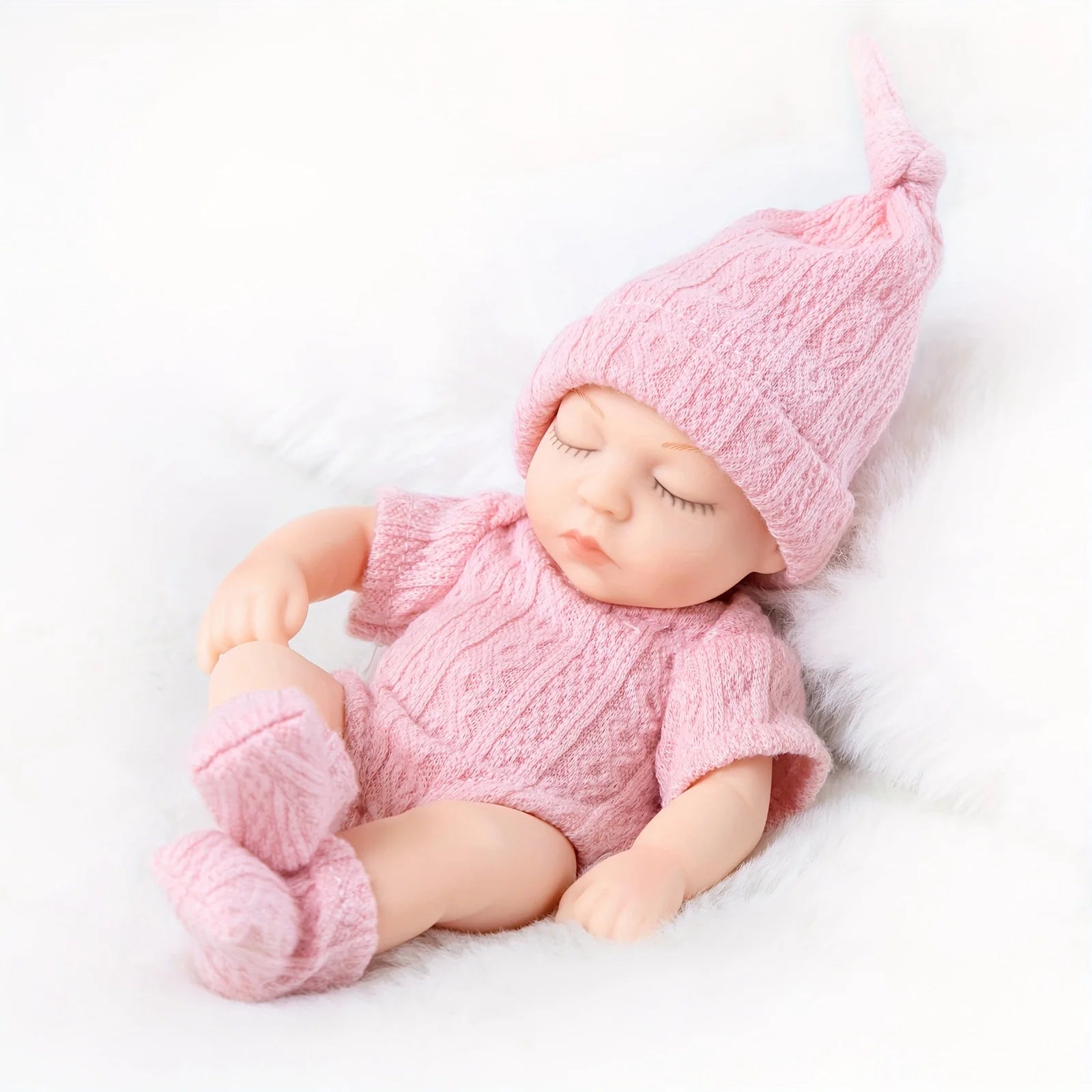 Mini Reborn Sleeping Baby Doll 19cm for Girls Gift